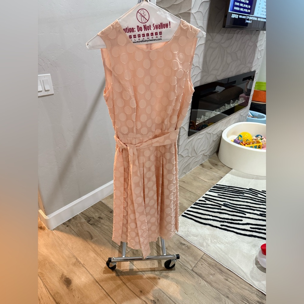 Pink polkadot dress